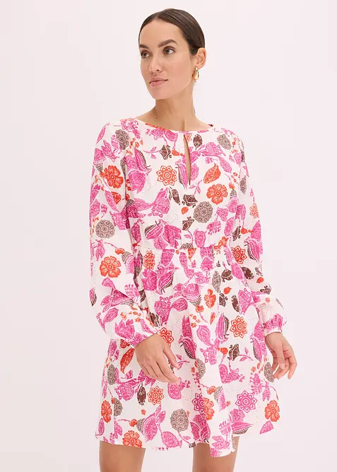 Robe courte en gaze de coton, bonprix