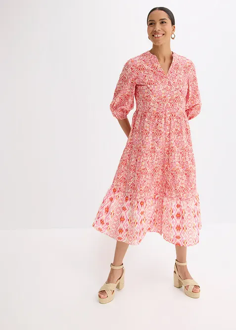 Robe midi en coton léger, bonprix