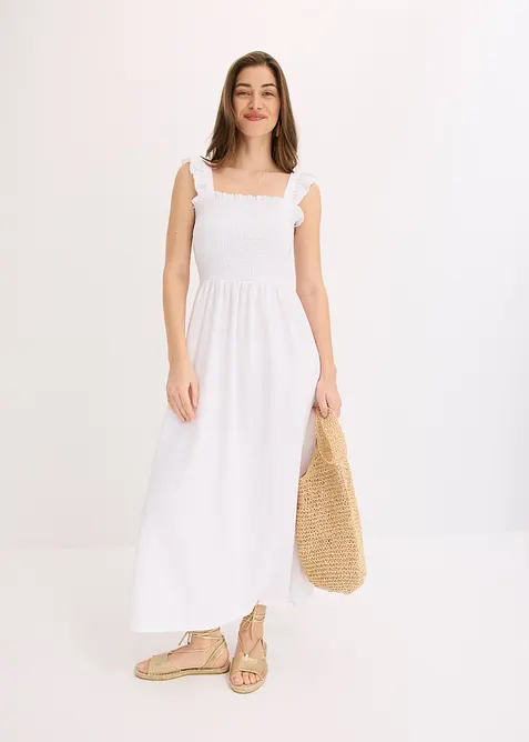 Jerseykleid mit Smok-Detail, bonprix