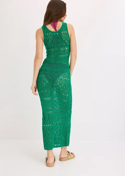 Maxikleid in H&auml;keloptik, bonprix