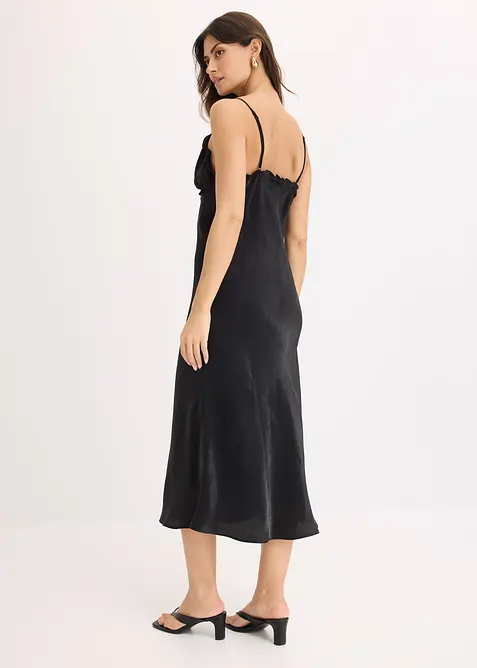Maxikleid aus flie&szlig;endem Satin, bonprix