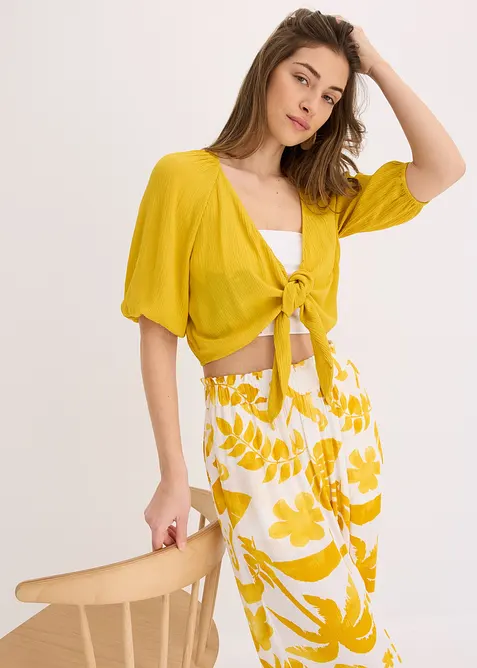 Blusenshirt aus fließender Viskose, bonprix