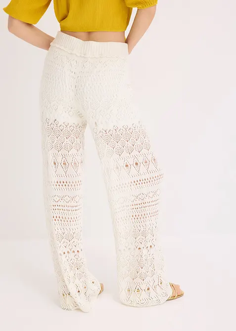 Schlupfhose mit Lochstrickmuster, bonprix