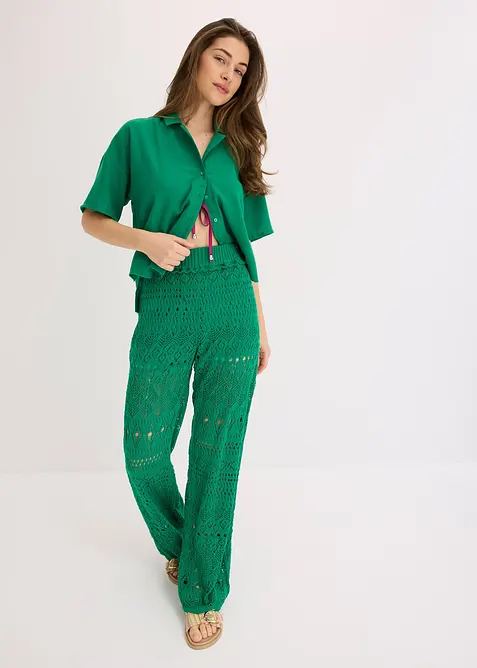 Schlupfhose mit Lochstrickmuster, bonprix