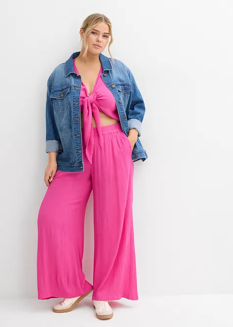 Schlupfhose aus fließender Viskose, bonprix