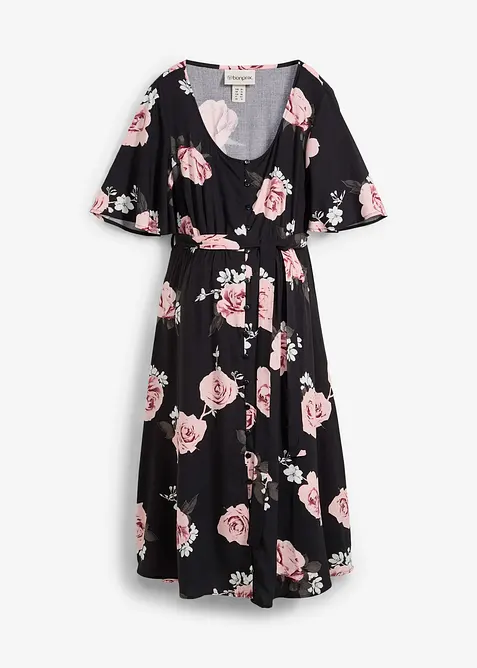 2-in-1 Umstands- und Stillkleid aus gewebter Viskose, bonprix