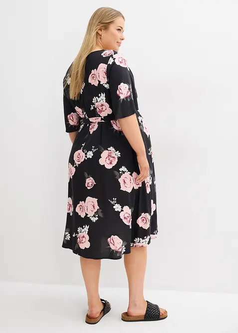 Robe de grossesse et d&rsquo;allaitement en viscose tiss&eacute;e, bonprix