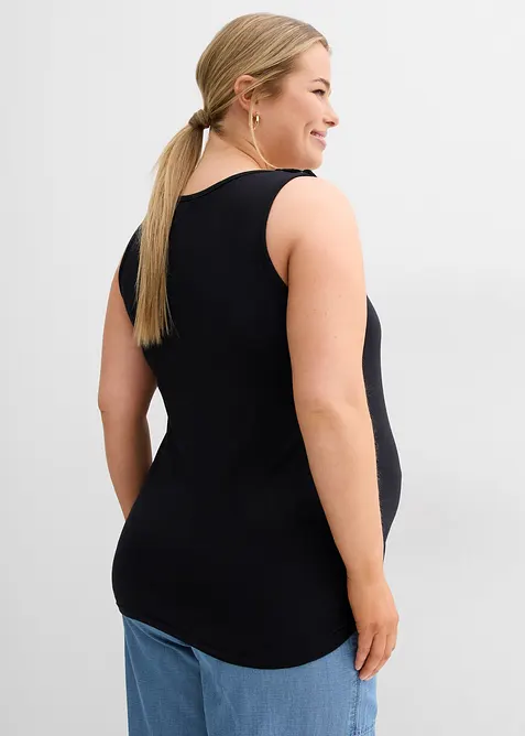 Lot de 2 tops de grossesse et d&rsquo;allaitement en coton, bonprix