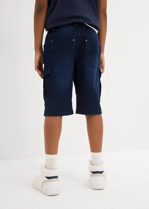 Bermuda jean en molleton, Regular, bonprix