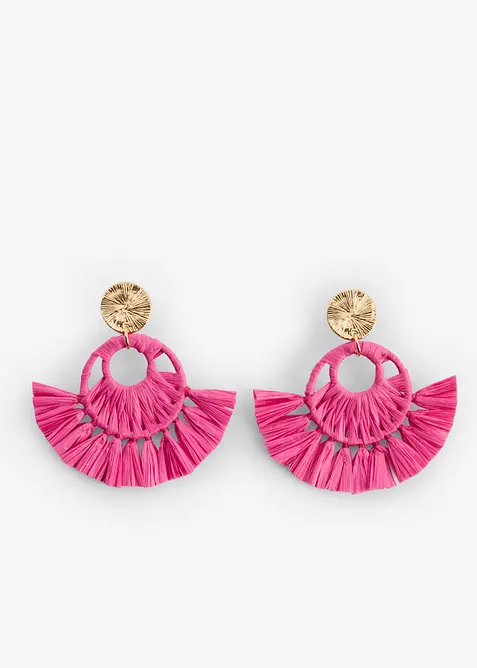 Boucles d&rsquo;oreille aspect paille, bonprix