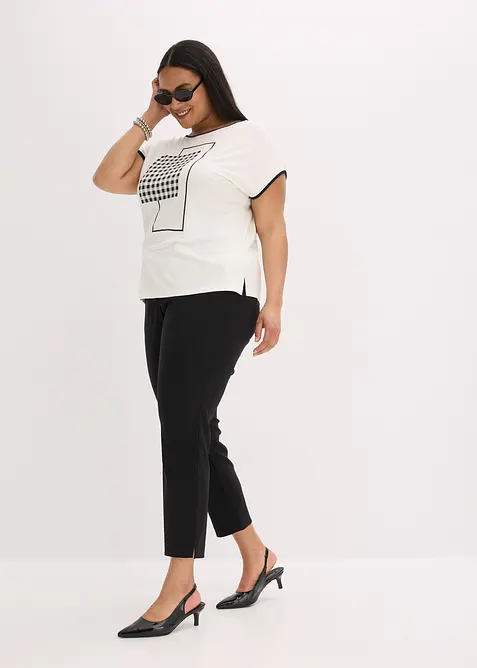 Shirt mit Kontrast Piping, bonprix