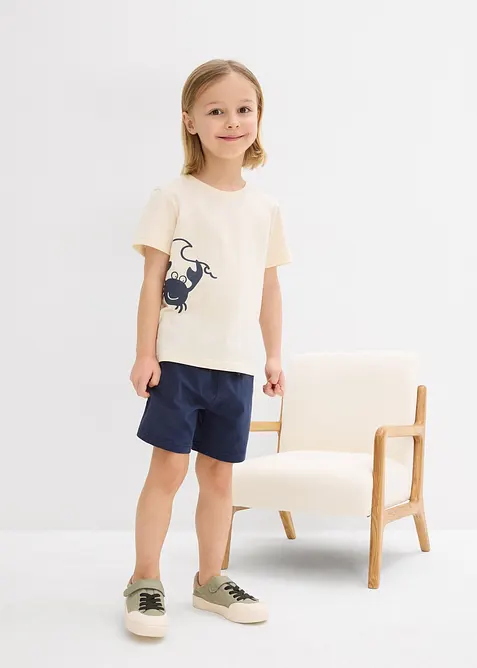 T-shirt et short en jersey coton (ens. 2 pces), bonprix