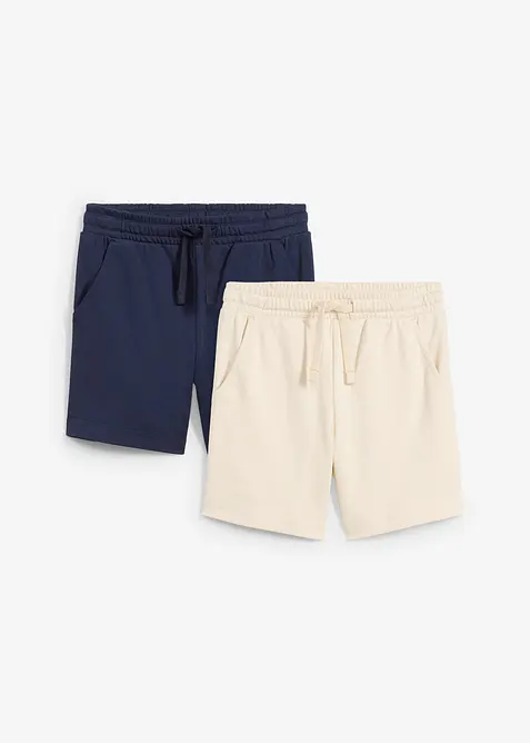 Lot de 2 shorts en jersey 100% coton, bonprix