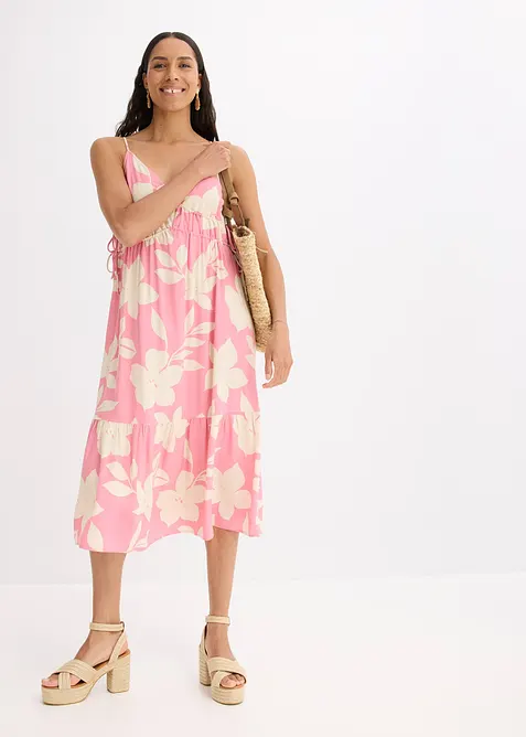 Tr&auml;gerkleid aus flie&szlig;ender Viskose, bonprix