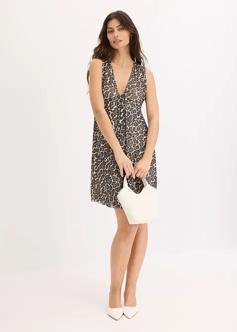 Robe courte en mesh, bonprix