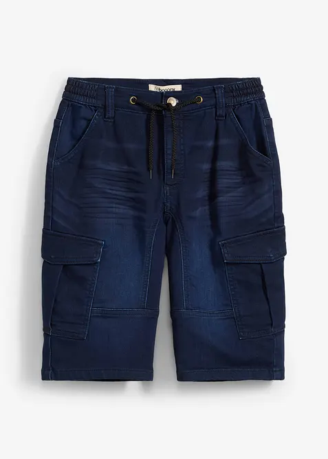 Bermuda jean en molleton, Regular, bonprix
