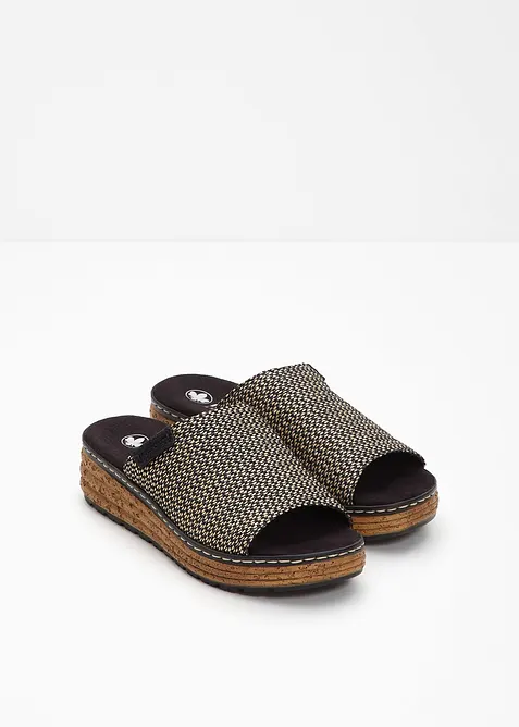 Rieker Komfort-Keilpantoletten mit gepolsterter Innensohle, Rieker