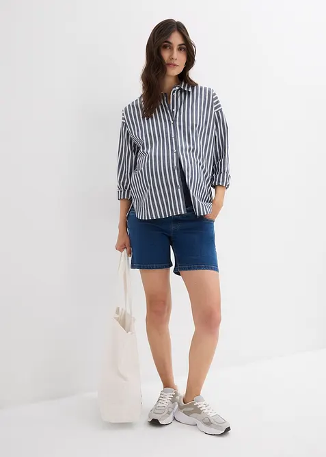 Short de grossesse en coton denim extensible, bonprix