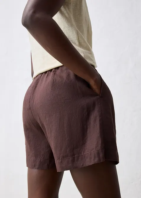 Jupe-short 100% lin, bonprix