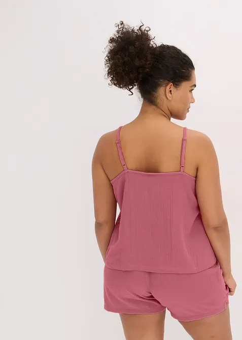 Shorty aus softem Musselin mit Spaghettiträger, bonprix