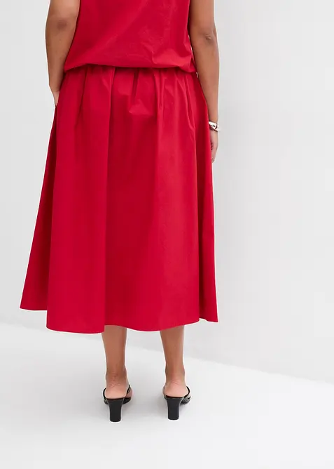 Midirock  aus reiner Baumwolle, bonprix