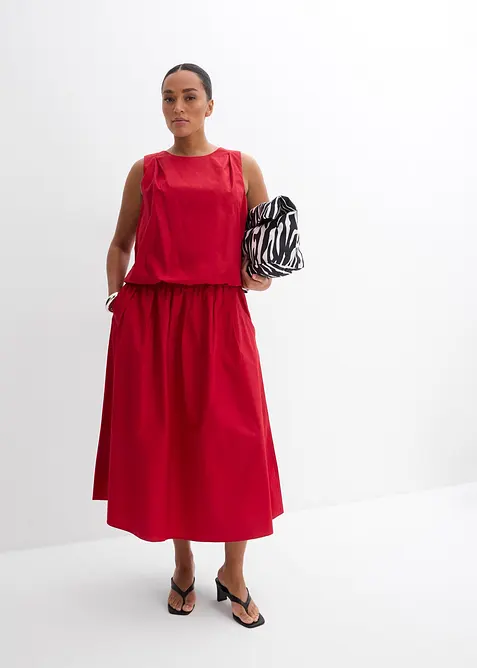 Midirock  aus reiner Baumwolle, bonprix