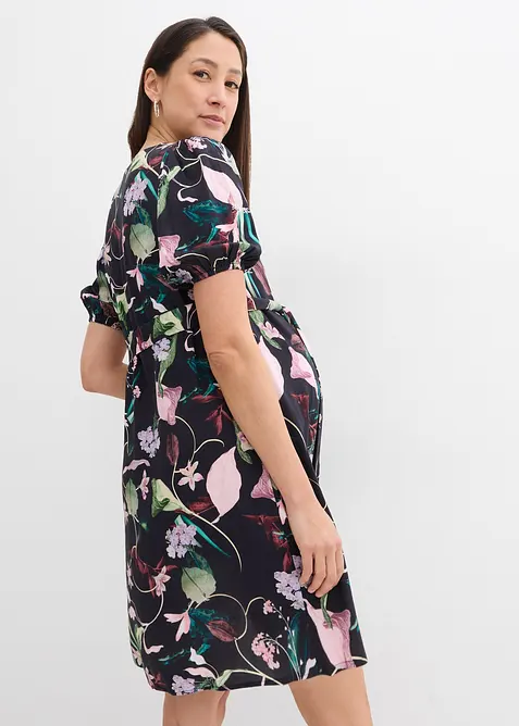 2-in-1 Umstands- und Stillblusenkleid aus fließender Viskose, bonprix