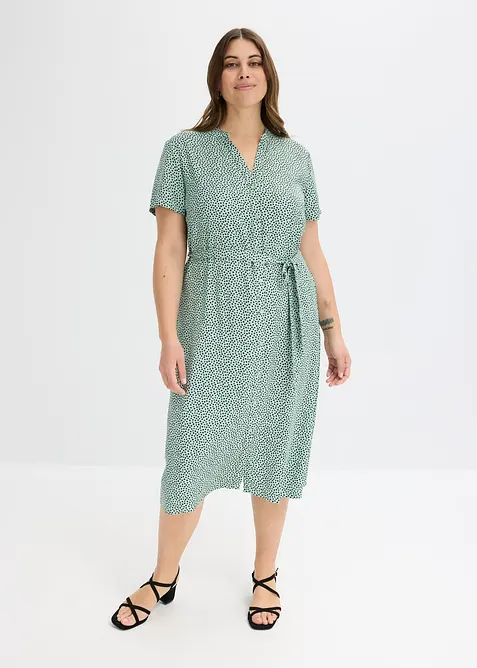 Robe-chemise à pois, bonprix