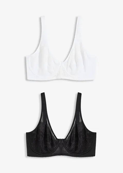 Minimizer-BH mit gepolsterten Trägern (2er Pack), bonprix