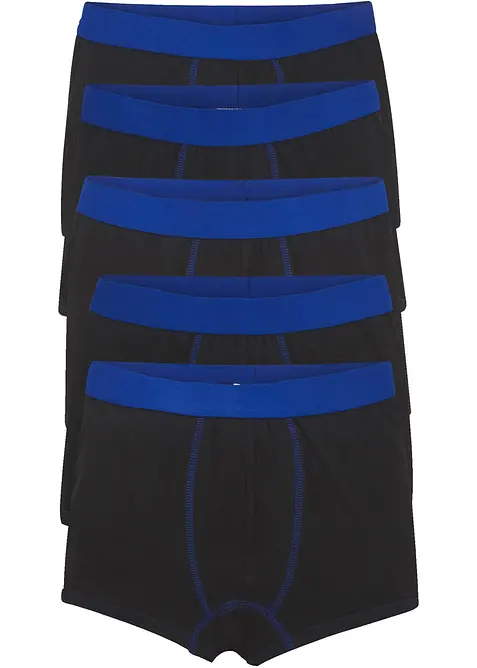 Lot de 5 boxers en coton doux et extensible, bonprix