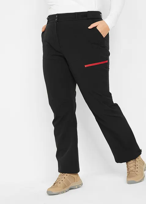 Pantalon softshell extensible à poches, déperlant, bonprix