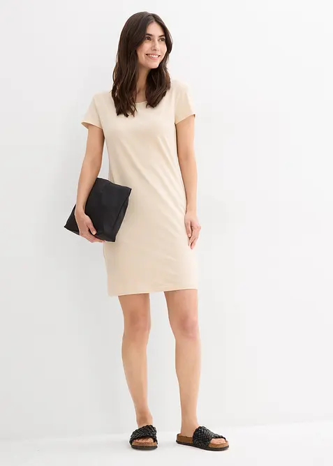 Jerseykleid aus Bio-Baumwolle mit Stretch, bonprix
