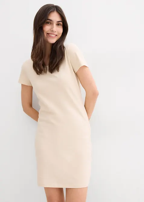 Jerseykleid aus Bio-Baumwolle mit Stretch, bonprix