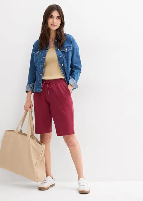 Sweat-Bermuda aus reiner Baumwolle, bonprix