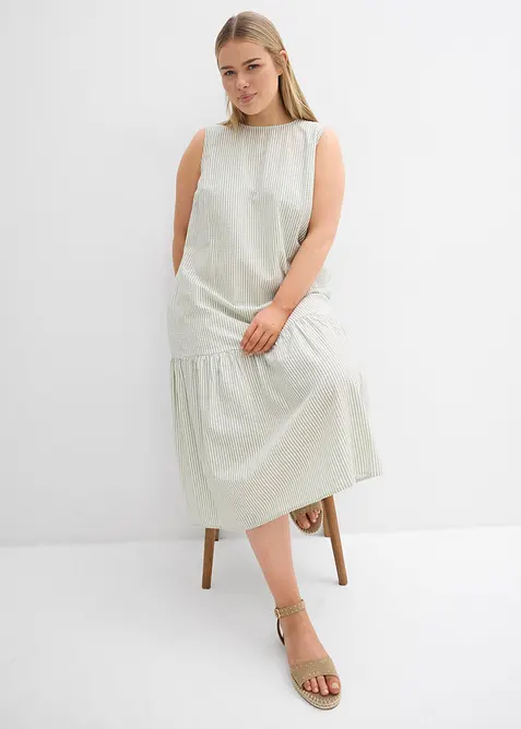 Robe midi trapèze, bonprix
