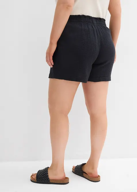 Musselin-Shorts aus reiner Baumwolle, bonprix