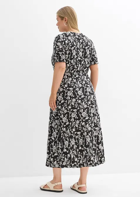 Jerseykleid aus flie&szlig;ender Viskose, bonprix