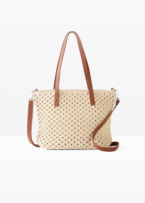 Sac &agrave; main aspect macram&eacute;, bonprix