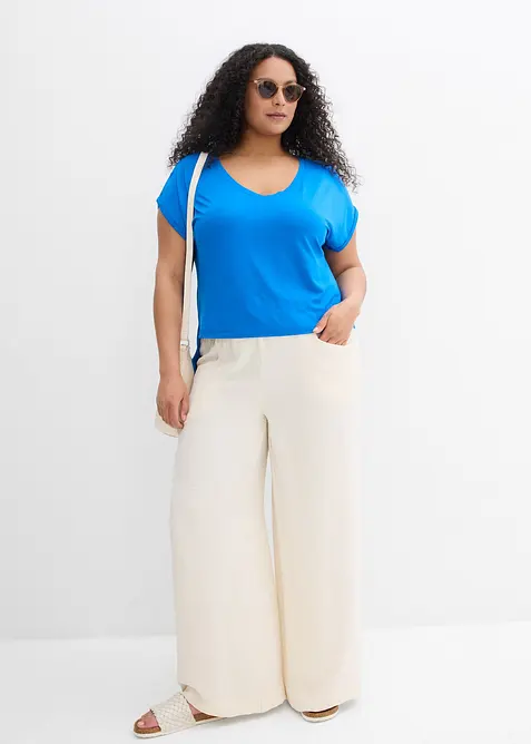 T-shirt fluide oversize en viscose mélangée, bonprix