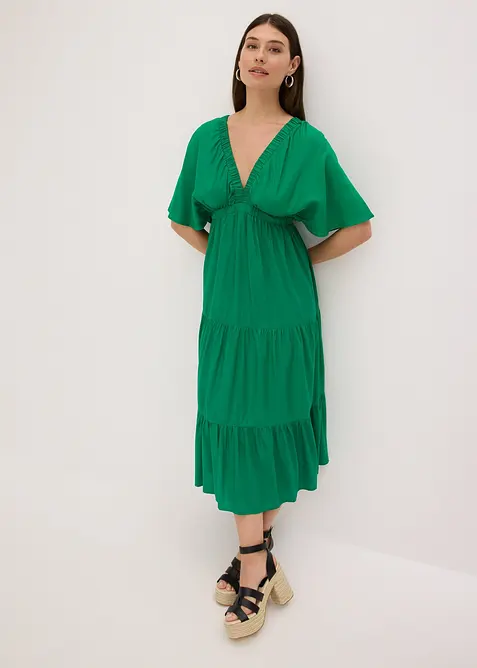 Midikleid aus fließender Viskose, bonprix