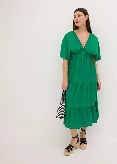 Midikleid aus fließender Viskose, bonprix