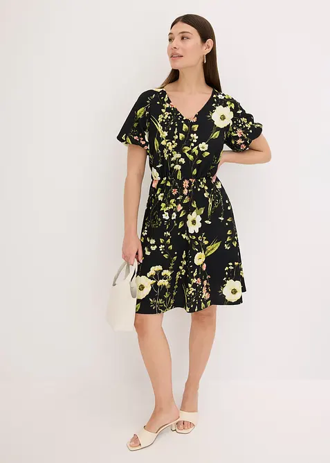 Kleid mit Puffärmeln, bonprix