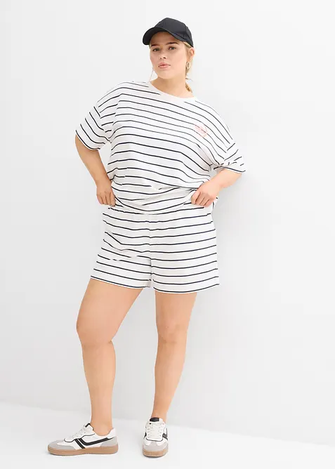 Sweat doux en coton m&eacute;lang&eacute;, bonprix