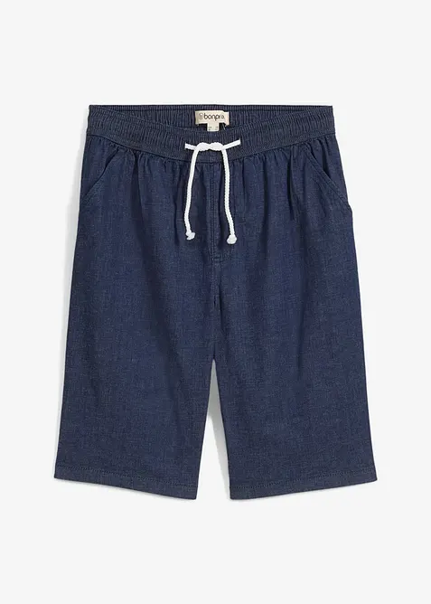 Short Regular en jean à taille élastiquée, bonprix
