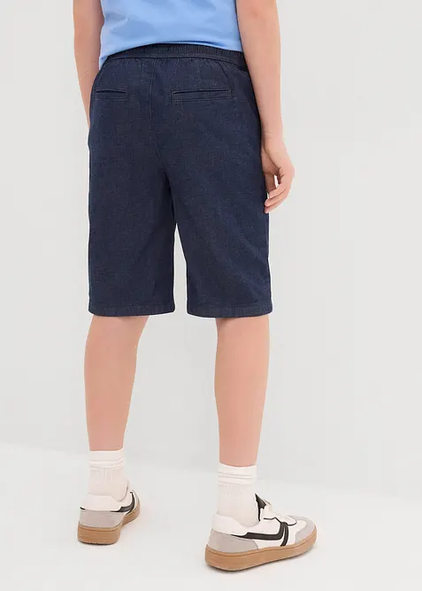Short Regular en jean à taille élastiquée, bonprix