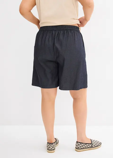 Short à taille élastiquée, avec du lin rafraîchissant, bonprix