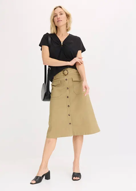 T-shirt avec anneau d&eacute;coratif, bonprix