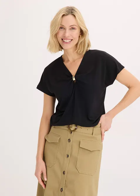 T-shirt avec anneau d&eacute;coratif, bonprix