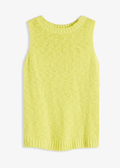 Top en maille coton texturée, bonprix