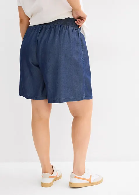 Short à taille élastiquée et smockée, bonprix